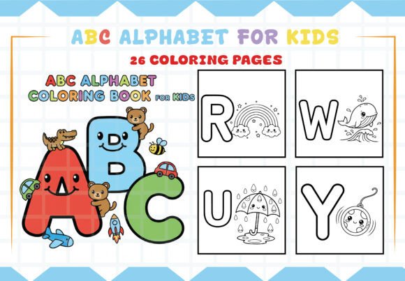 ABC Alphabet Coloring Pages for Kids