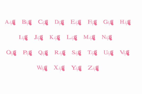 Baby Love Heartbeat Font - Preview 1