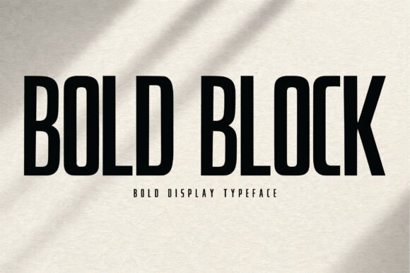 Bold Block Font - Preview 5