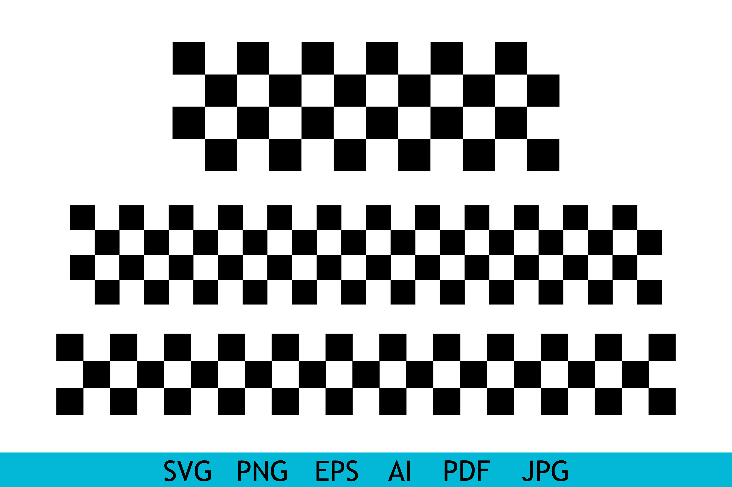 Bold Checkerboard Racing Pattern Set