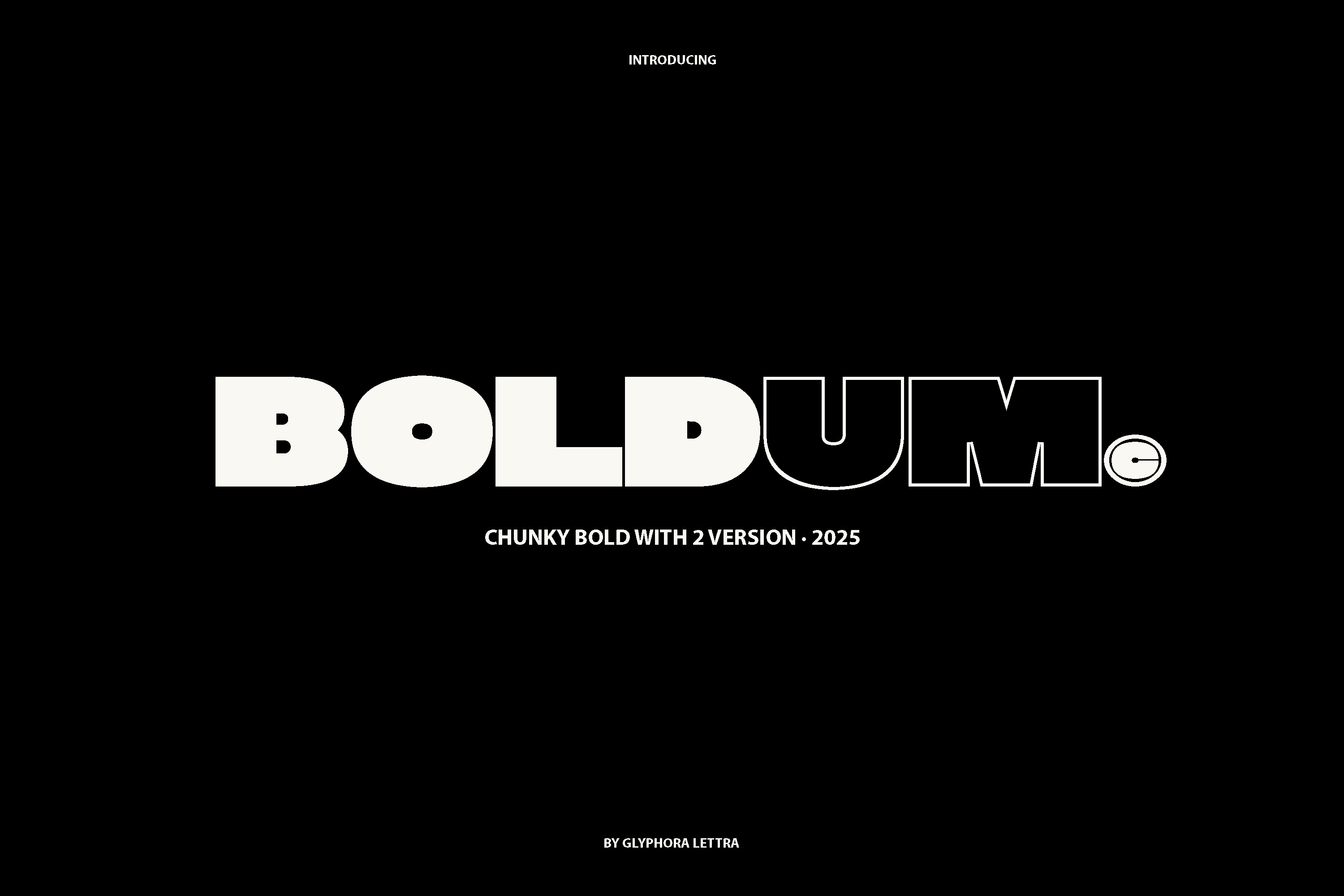 Boldum preview — friendly rounded chunky bold sans-serif