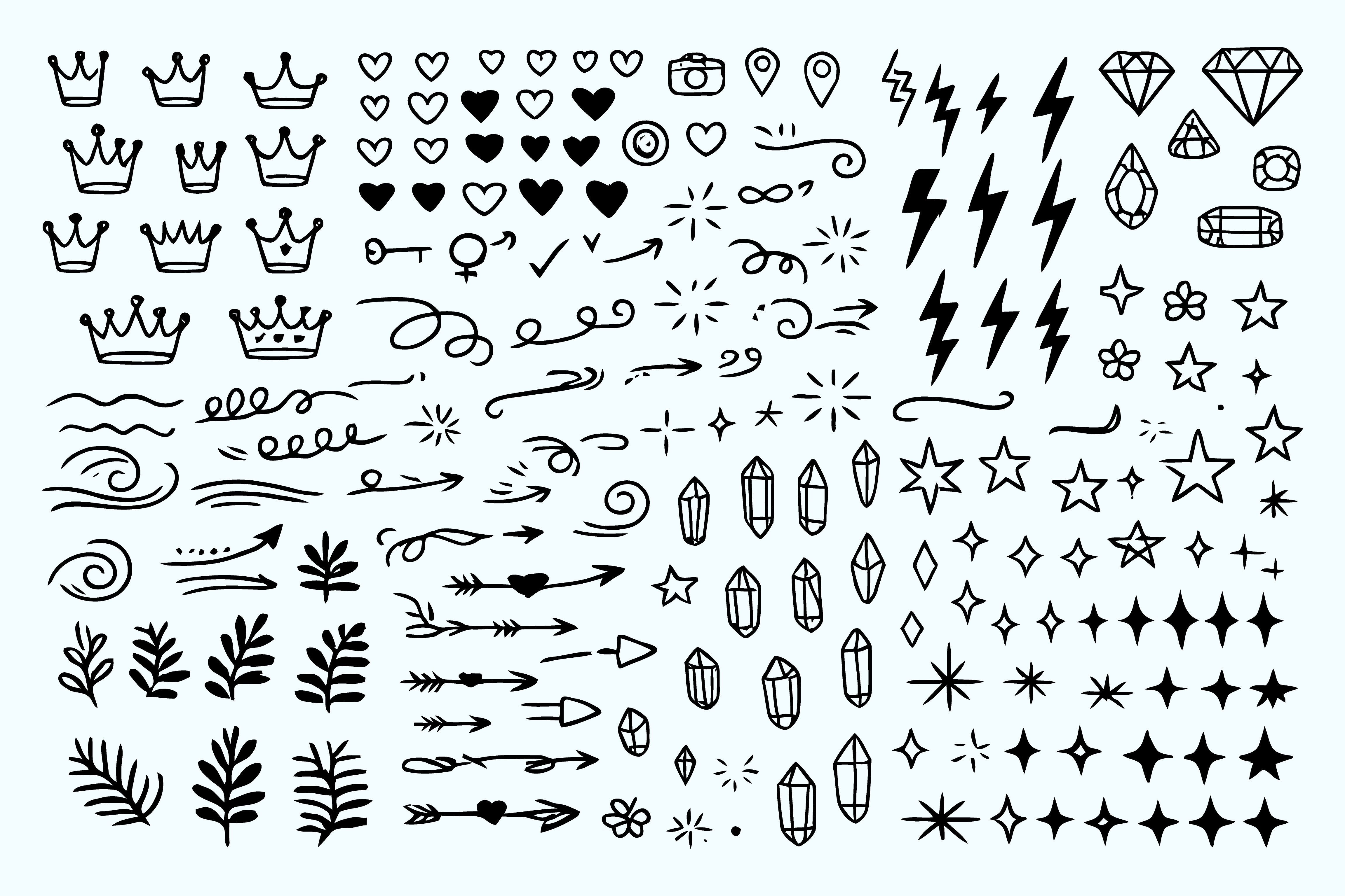 Collection of Elegant Hand-Drawn Design