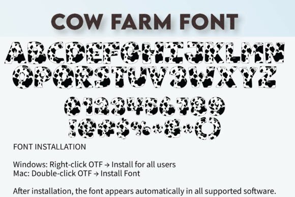 Cow Farm Font - Preview 3