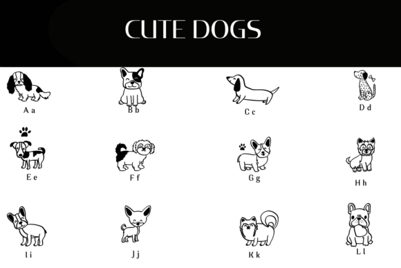 Cute Dogs Font - Preview 1