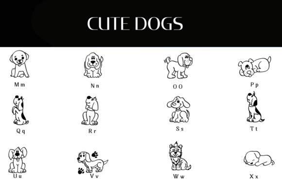 Cute Dogs Font - Preview 2