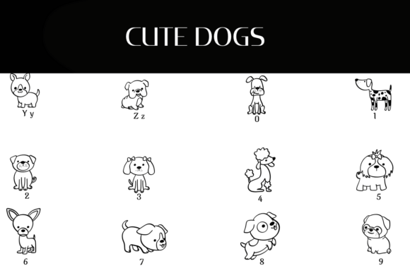 Cute Dogs Font - Preview 3