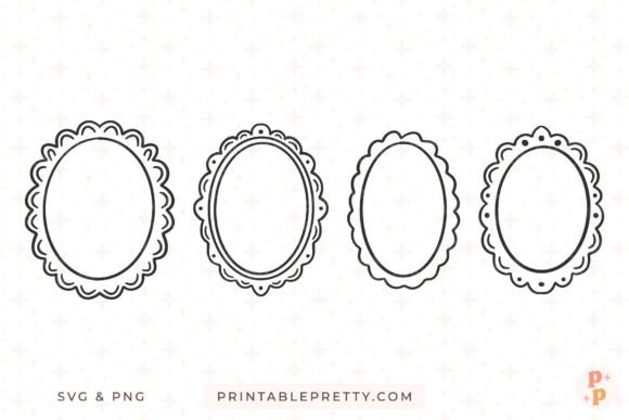 Cute Doodle Frame Clipart SVG PNG