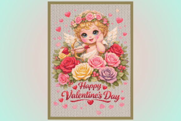 Cute Valentine Cupid Illustration
