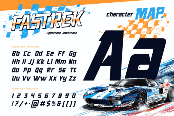 Fastrek Font PNG with transparent background - Preview 1