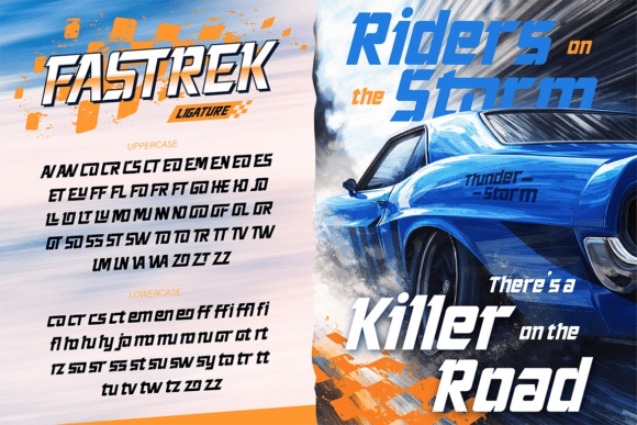 Fastrek Font PNG with transparent background - Preview 4
