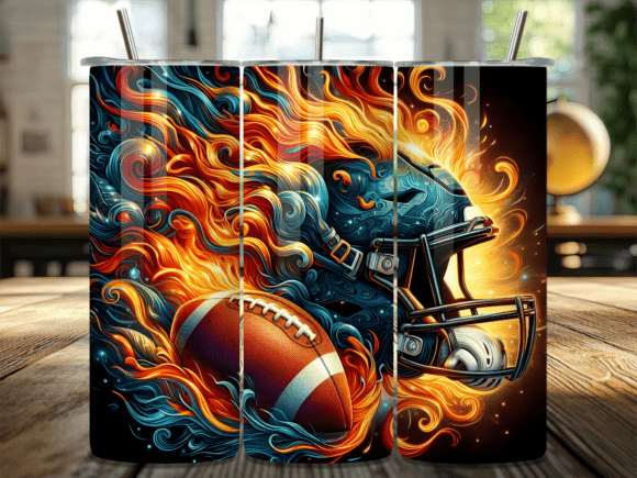 Fire Helmet Sports Tumbler Wrap