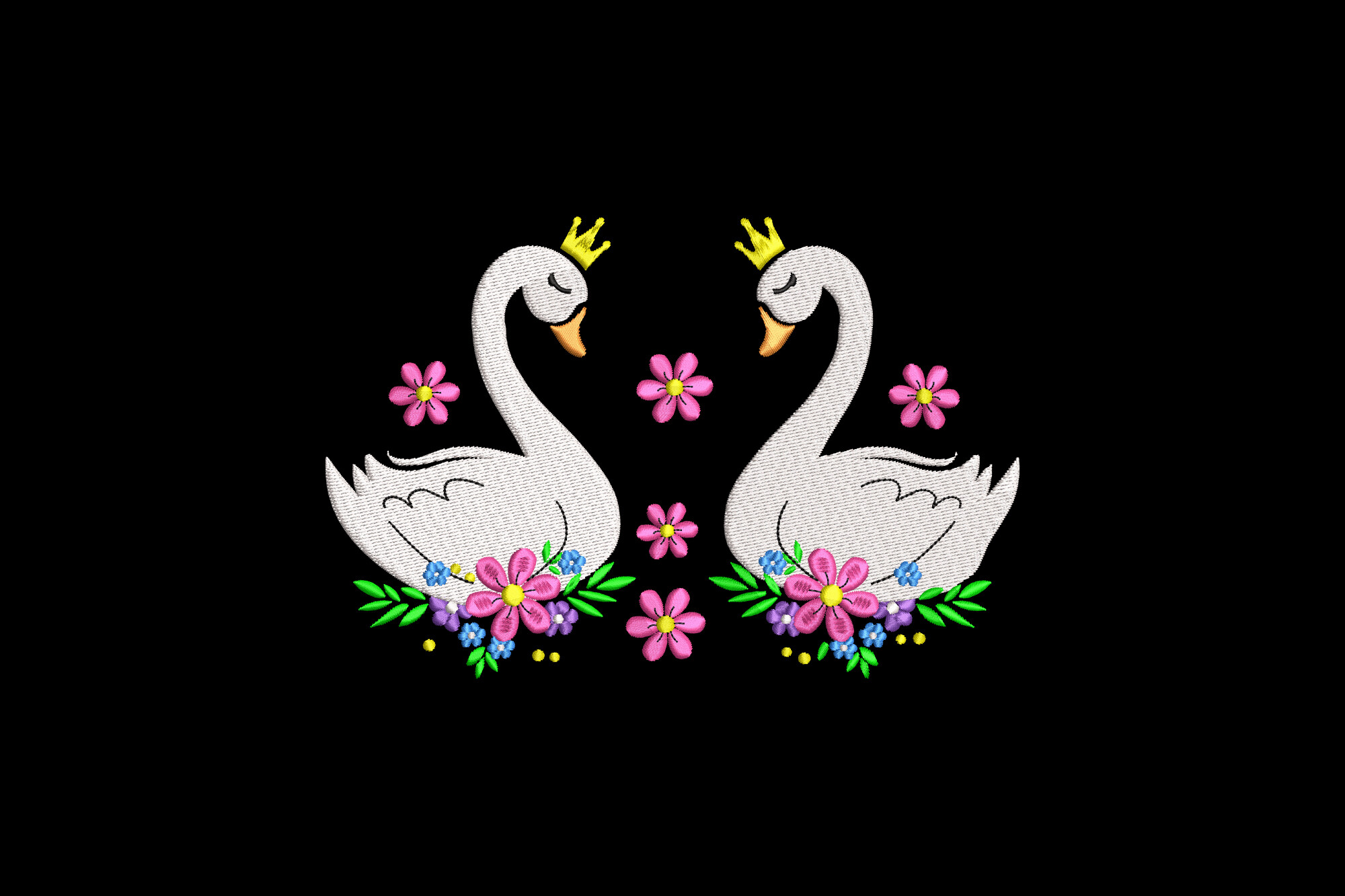 Floral Swan Princess