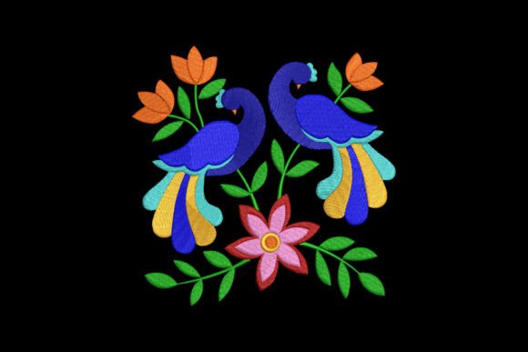 Funny Floral Peacock