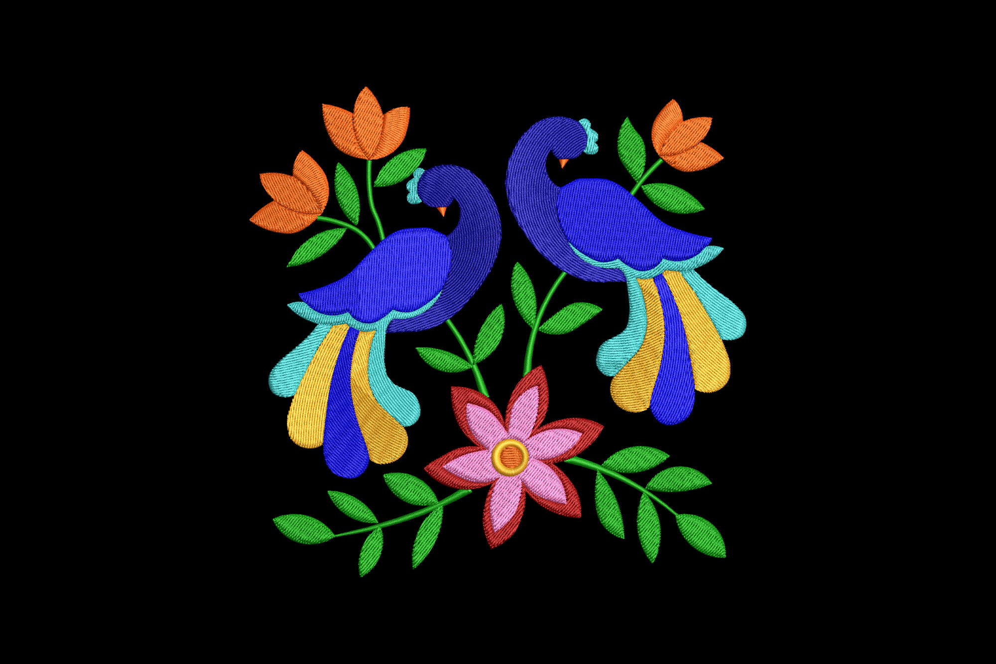 Funny Floral Peacock
