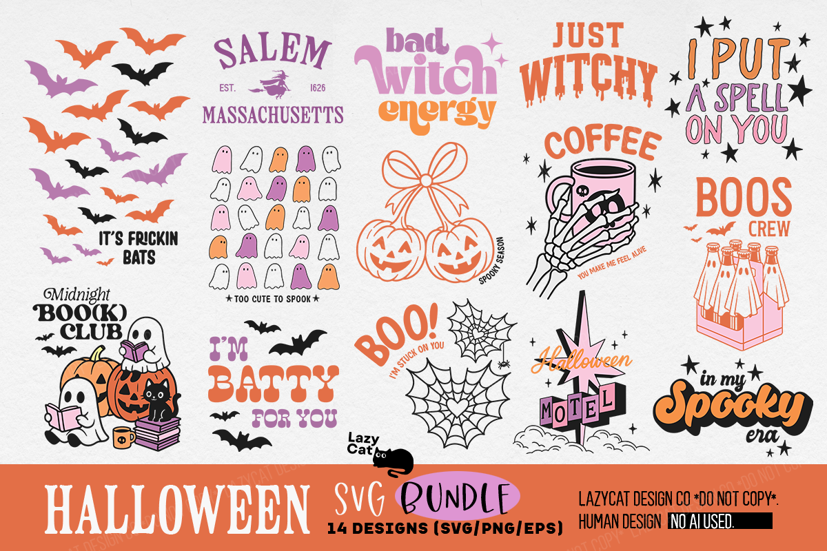 Halloween SVG PNG Bundle — Halloween PNG design preview