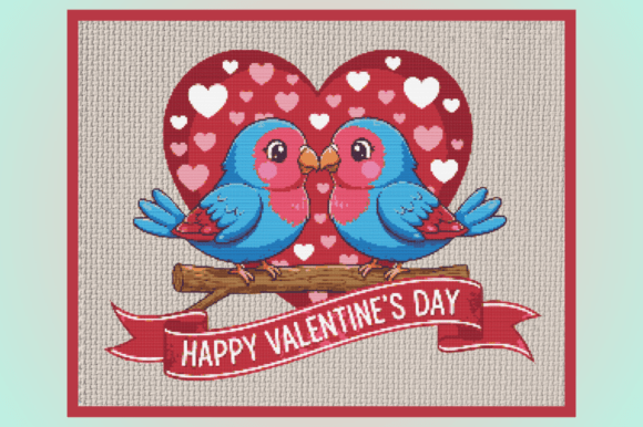 Happy Valentine Love Birds