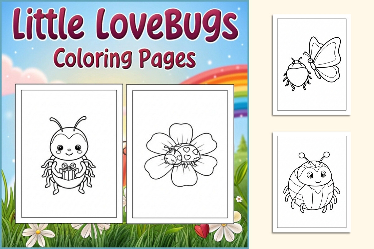 Little Lovebugs Coloring Book for Kids