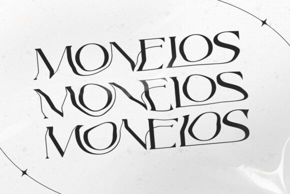 Monelos Font PNG with transparent background - Preview 2