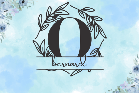 Olivara Split Monogram Font PNG with transparent background - Preview 1