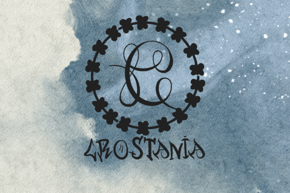 Olivenza Monogram Font PNG with transparent background - Preview 1