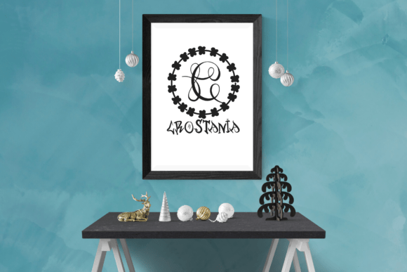 Olivenza Monogram Font PNG with transparent background - Preview 2