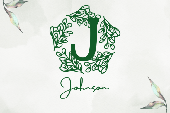 Oliveora Monogram Font PNG with transparent background - Preview 1