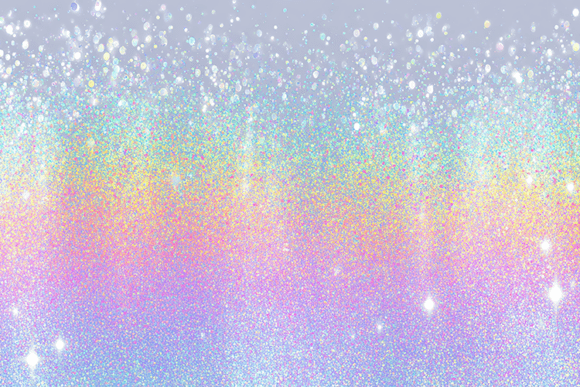 Pastel Rainbow Glitter Dust Gradient