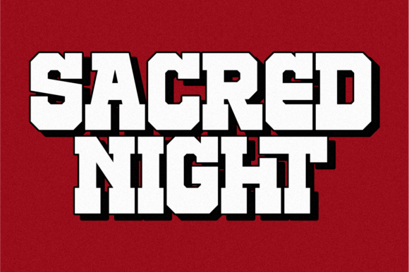 Prayer Nights Font PNG with transparent background - Preview 2