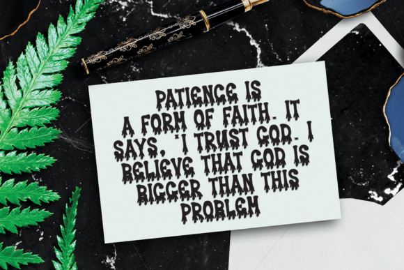 Scarry Horror Font PNG with transparent background - Preview 4