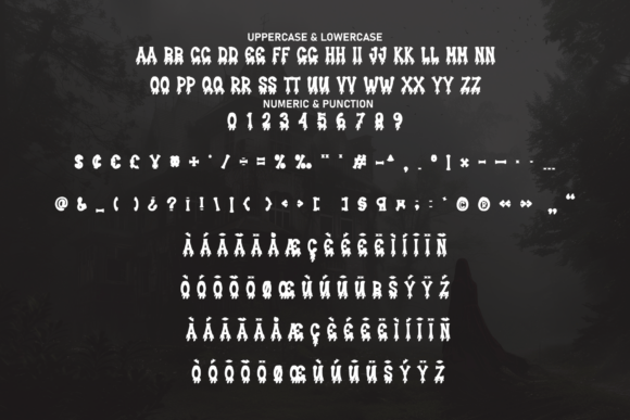 Scarry Horror Font PNG with transparent background - Preview 6