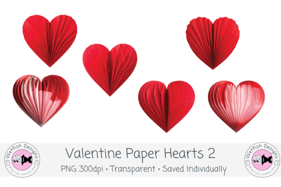 Valentine Paper Hearts 2