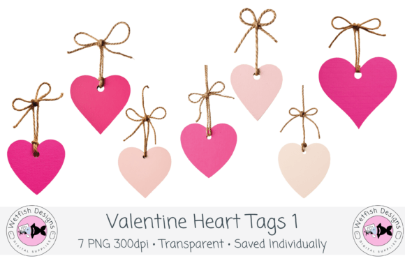 Valentine's Day Heart Tags 1