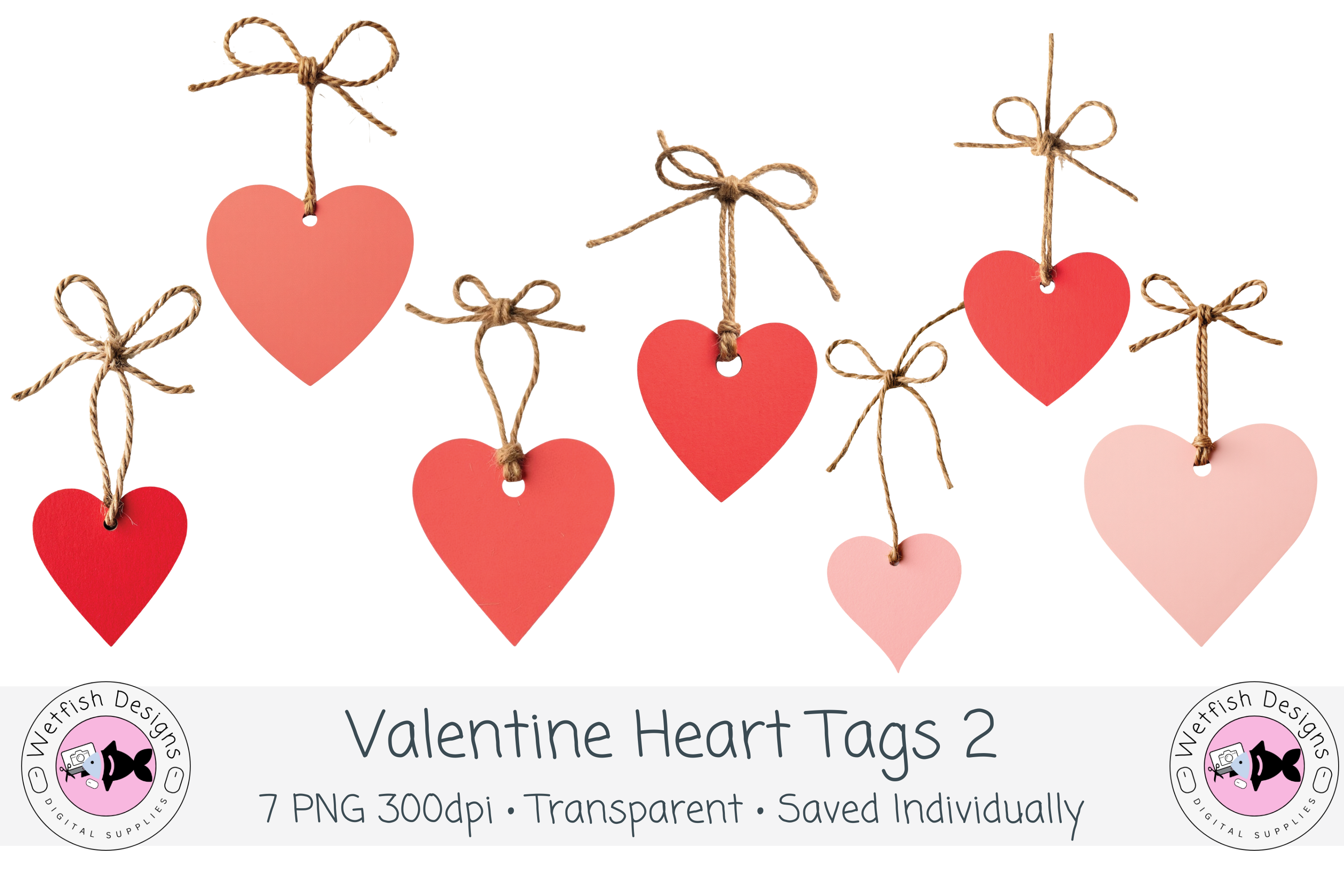 Valentine's Day Heart Tags 2