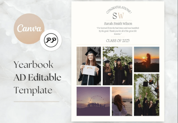 Yearbook AD Template