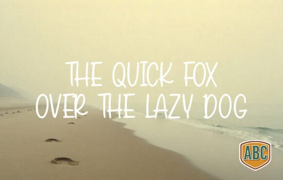 Beach Font - Preview 1