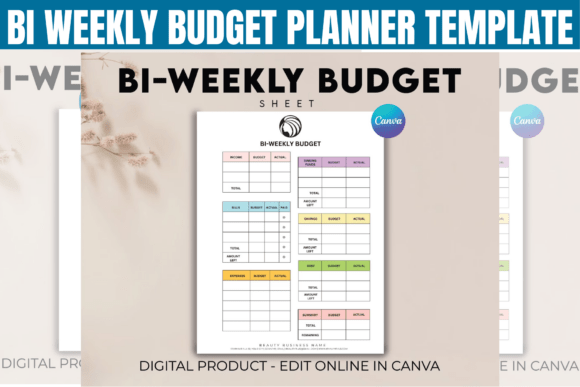 Bi-Weekly Budget Planner Template budget planner