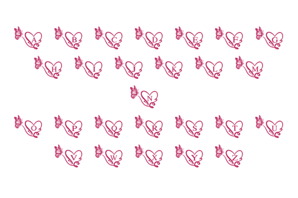 Butterfly of Love Font - Preview 1