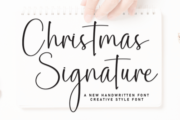 Christmas Signature Script & Handwritten Font By Misterletter.co