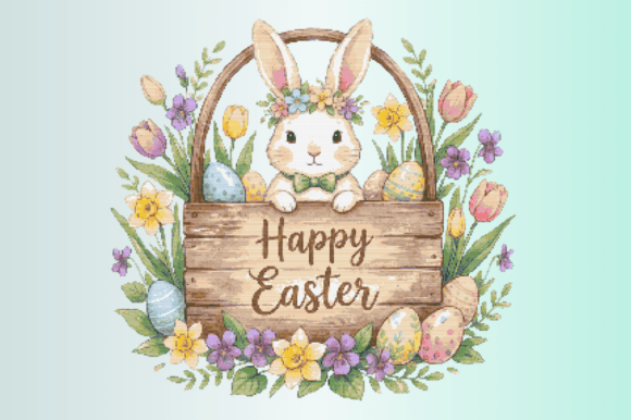 Cute Easter Bunny Sign
