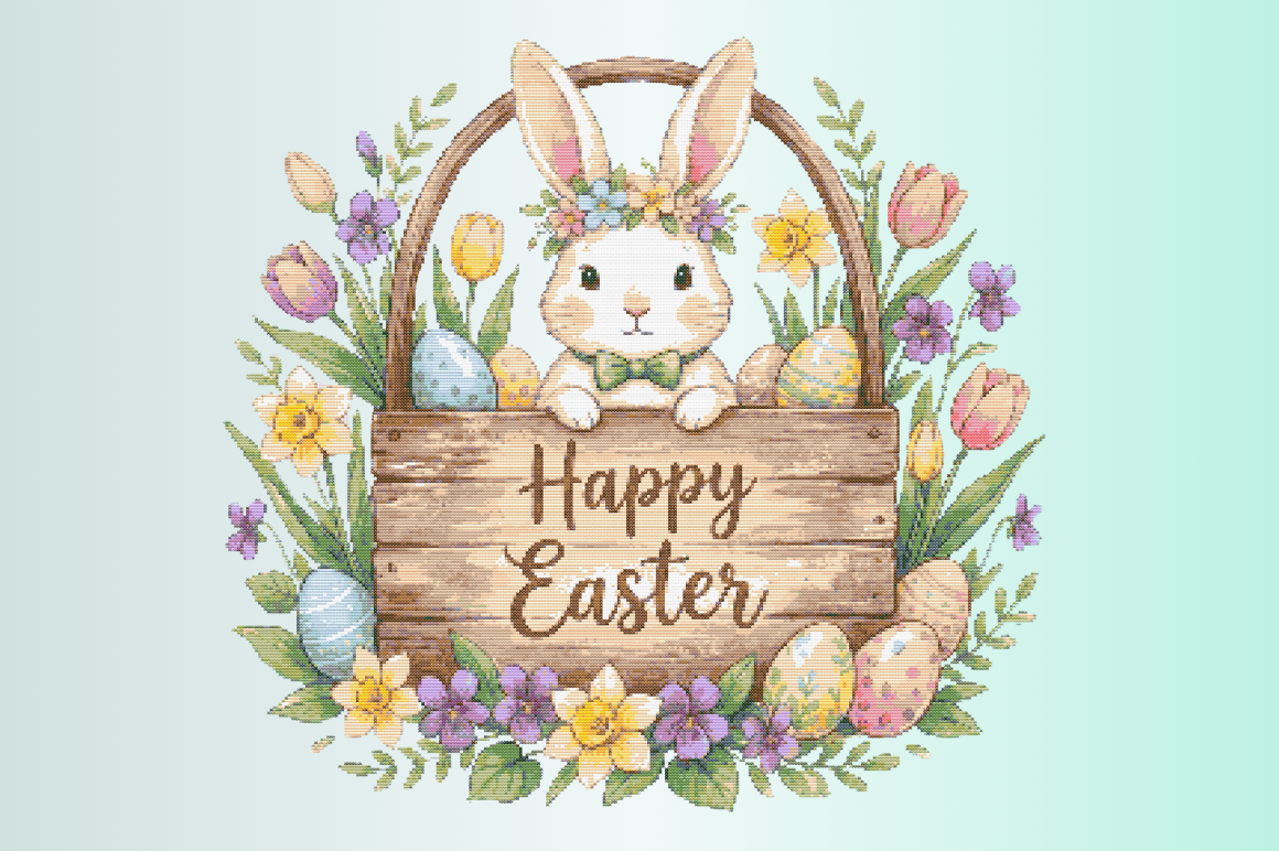 Cute Easter Bunny Sign