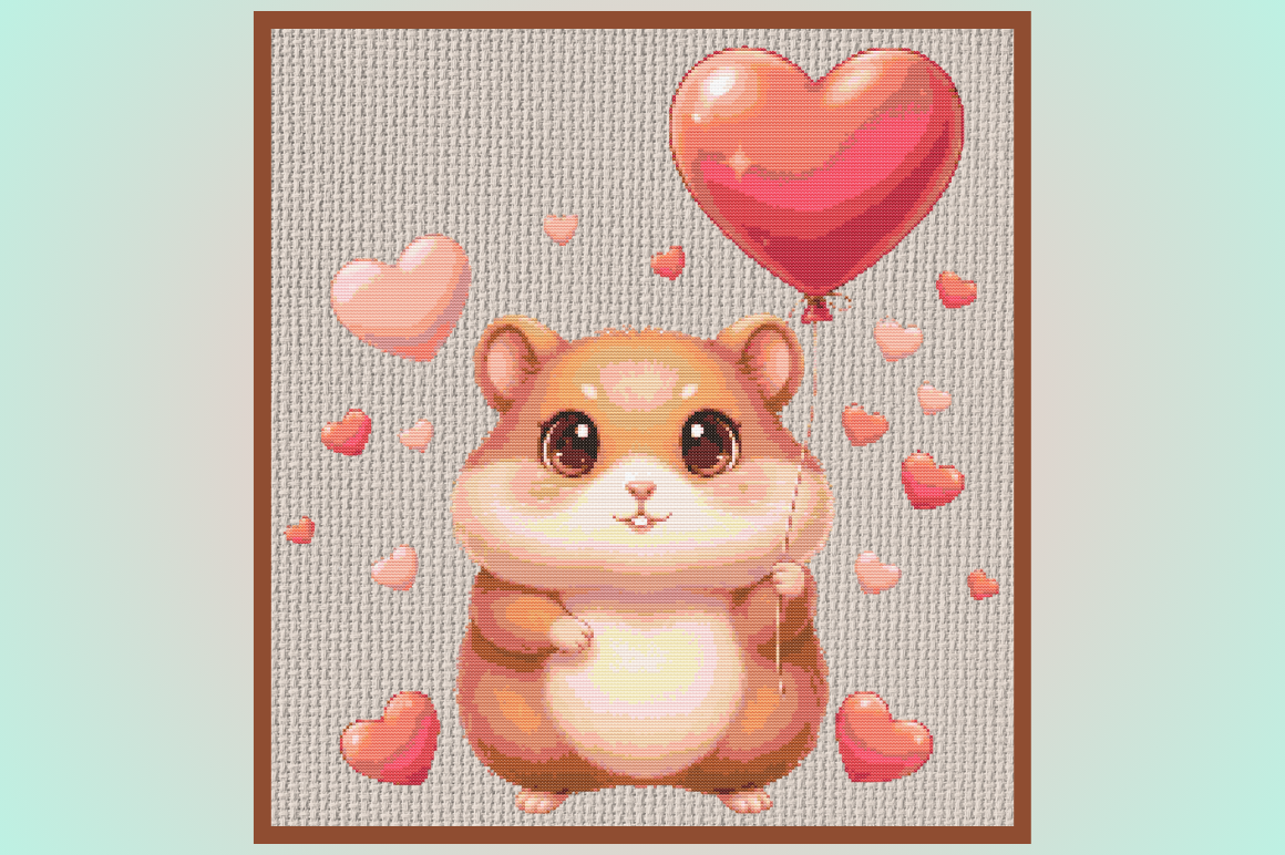Cute Valentine Hamster