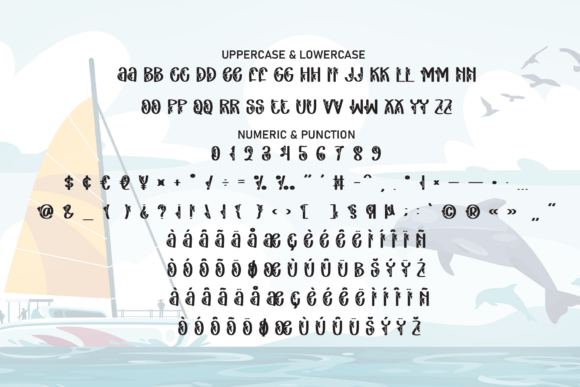 Dolphin Fishing Font - Preview 6