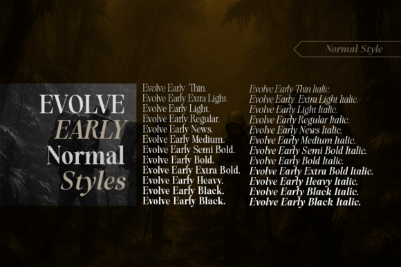 Evolve Early Normal Font - Preview 3