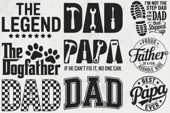 Father's Day SVG Bundle, Father SVG Graphic Crafts By SvgModes