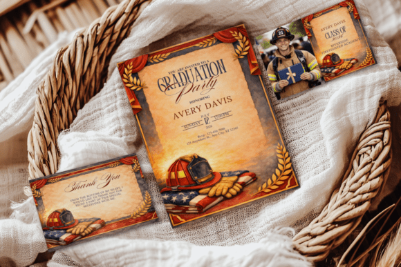 Firefighter Graduation Ceremony Invitation