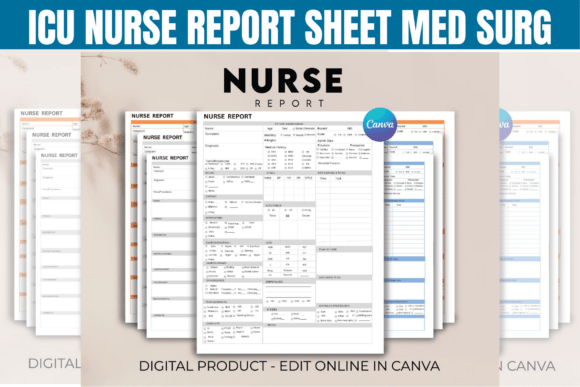 ICU Nurse Report Sheet Template