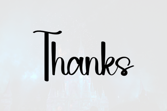 Night January Font PNG with transparent background - Preview 4