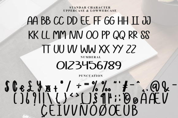 Note Taking Font PNG with transparent background - Preview 4