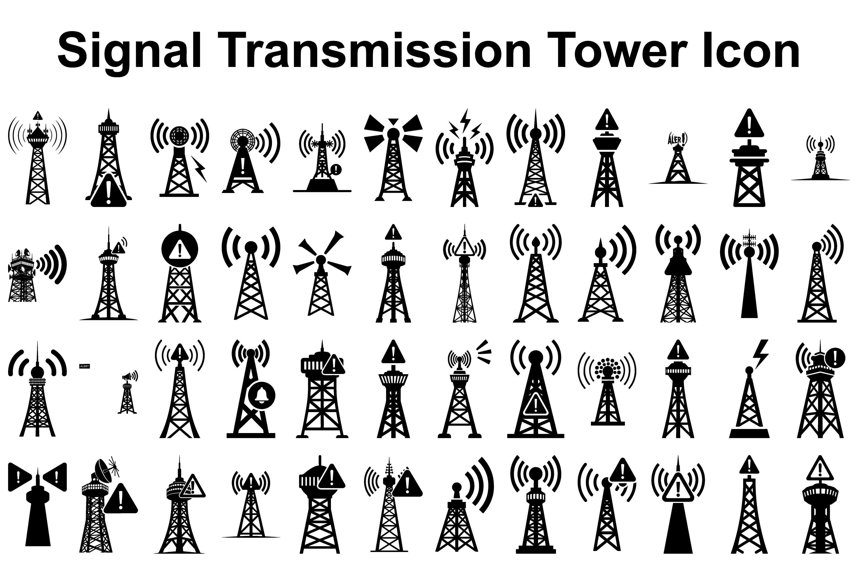 Signal Transmission Tower Icon