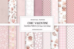 Valentine Digital Paper Graphic by AdMaioraDesign · Creative Fabrica